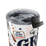 Grill Master 20oz Tumbler — Father's Day Gift for Dad — Insulated Stainless Steel Travel Cup — Product view — Photo 6