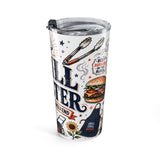 Grill Master 20oz Tumbler — Father's Day Gift for Dad — Insulated Stainless Steel Travel Cup — Right view — Photo 4