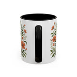 Grow At Your Own Pace Mug, Botanical Inspirational Coffee Cup, Encouragement Gift, 11oz 15oz Accent Mug — Back view — Photo 20