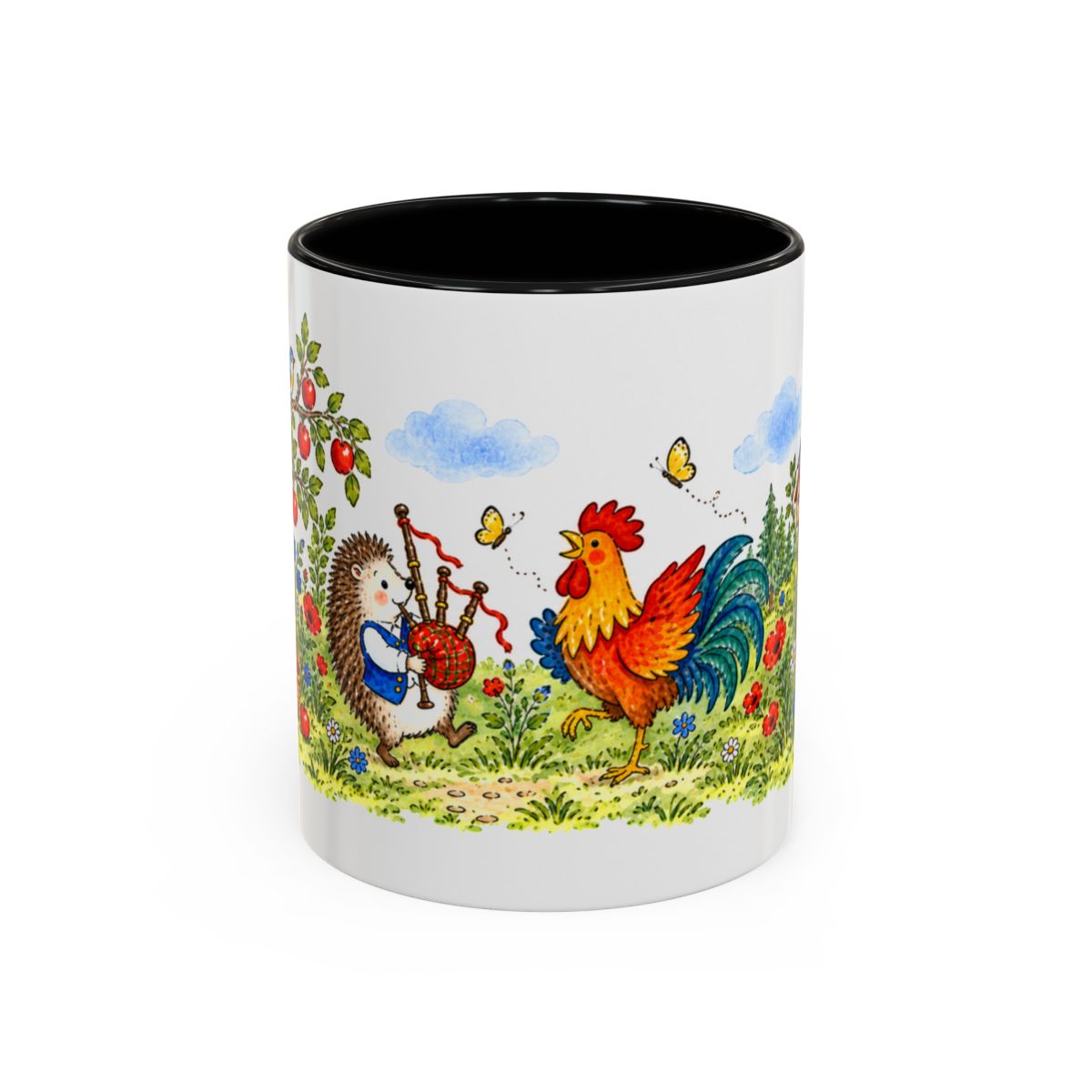 Hans My Hedgehog Mug — Storybook Fairy Tale Accent Coffee Mug — MagicMeStudio — Front view — Photo 1