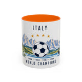 Italy World Champions Mug — Four Time Soccer Champion Gift — Italian Football Fan Cup — 1934–2006 — 11oz 15oz Accent Mug — Front view — Photo 11