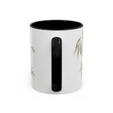 Koala Accent Mug | Watercolor Nature Coffee Cup | 11oz 15oz Woodland Animal Gift — 11oz / Black — back