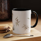 Koala Accent Mug | Watercolor Nature Coffee Cup | 11oz 15oz Woodland Animal Gift — 11oz / Black — context-1