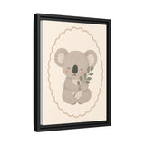 Koala Eucalyptus Framed Nursery Canvas, Storybook Kids Room Wall Art, 12x16 18x24 — Product view — Photo 7