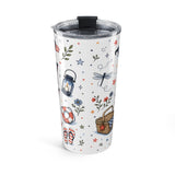 Lake Day Liberty 20oz Tumbler — Patriotic Summer Lake Gift — Insulated Stainless Steel Travel Cup — Back view — Photo 2