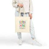 Leonardo da Vinci Quote Tote Bag — Inspirational Canvas Bag — Colorful Literary Gift — Product view — Photo 9