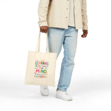 Leonardo da Vinci Quote Tote Bag — Inspirational Canvas Bag — Colorful Literary Gift — Product view — Photo 5
