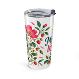 Make Room For Little Joys 20oz Tumbler, Botanical Inspirational Quote Gift, Insulated Stainless Steel Travel Cup — 6ad87196533917771e060fe6_44519_867_left