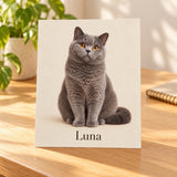 AI lifestyle visualization using this product's example artwork; styling props not included