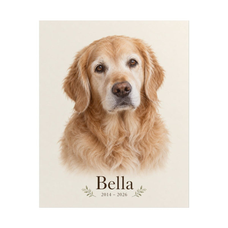 Official product preview — personalized pet photo example