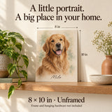 Size guide — illustrative personalization example; refer to the product dimensions
