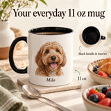 Size guide — illustrative personalization example; refer to the product dimensions