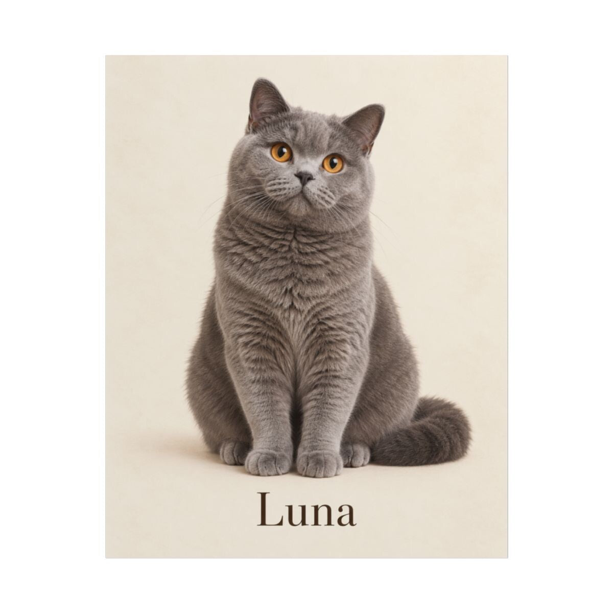 Official product preview — personalized pet photo example