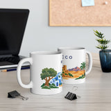 Morocco Travel Souvenir Mug — Kasbah & Blue City — Soccer Fan Gift — White Ceramic 11oz 15oz — Product view — Photo 7