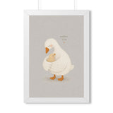 Mother Goose and Baby Framed Nursery Poster | Storybook Wall Art | Kids Room Decor | Black Walnut White Frame | 16x24 20x30 — 6ad86fbb75bf325e530b93db_69682_124156_front