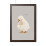 Mother Goose and Baby Framed Nursery Poster | Storybook Wall Art | Kids Room Decor | Black Walnut White Frame | 16x24 20x30 — 6ad86fbb75bf325e530b93db_69676_124148_front
