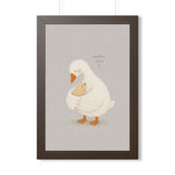 Mother Goose and Baby Framed Nursery Poster | Storybook Wall Art | Kids Room Decor | Black Walnut White Frame | 16x24 20x30 — 6ad86fbb75bf325e530b93db_69675_124146_front