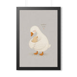 Mother Goose and Baby Framed Nursery Poster | Storybook Wall Art | Kids Room Decor | Black Walnut White Frame | 16x24 20x30 — 6ad86fbb75bf325e530b93db_69669_124098_front