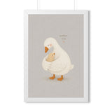 Mother Goose and Baby Framed Nursery Poster | Storybook Wall Art | Kids Room Decor | Black Walnut White Frame | 16x24 20x30 — 6ad86fbb75bf325e530b93db_69683_124158_front