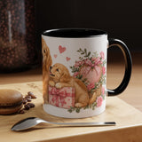 Mother's Day Golden Retriever Mug, Golden Mother, Cute Animal Lover Gift, Watercolor Ceramic Coffee Cup, 11oz 15oz — 11oz / Black — context-1