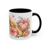 Mother's Day Golden Retriever Mug, Golden Mother, Cute Animal Lover Gift, Watercolor Ceramic Coffee Cup, 11oz 15oz — 11oz / Black — right