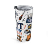 Mr Fix It 20oz Tumbler — Father's Day Gift for Dad — Insulated Stainless Steel Travel Cup — Right view — Photo 4