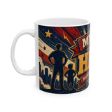My Dad Is My Hero Father's Day Coffee Mug | Dad Gift | Ceramic 11oz 15oz Cup — 6ad8733956e61d3ffc0952d0_65216_6312_left