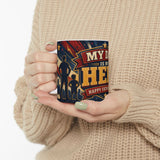 My Dad Is My Hero Father's Day Coffee Mug | Dad Gift | Ceramic 11oz 15oz Cup — 6ad8733956e61d3ffc0952d0_65216_71754_context-7