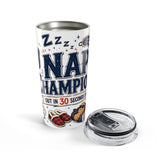 Nap Champion 20oz Tumbler — Father's Day Gift for Dad — Insulated Stainless Steel Travel Cup — Product view — Photo 5