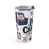Nap Champion 20oz Tumbler — Father's Day Gift for Dad — Insulated Stainless Steel Travel Cup — Left view — Photo 3