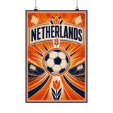 Netherlands Soccer Fan Art Poster — Matte Vertical Poster — World Cup 2026 Wall Decor — Front view — Photo 2