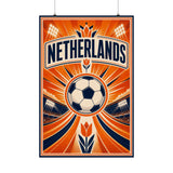 Netherlands Soccer Fan Art Poster — Matte Vertical Poster — World Cup 2026 Wall Decor — Front view — Photo 3