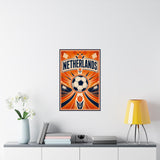Netherlands Soccer Fan Art Poster — Matte Vertical Poster — World Cup 2026 Wall Decor — Product view — Photo 13