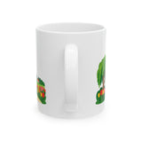 Netherlands Travel Souvenir Mug — Windmill & Canal — Soccer Fan Gift — White Ceramic 11oz 15oz — Back view — Photo 3