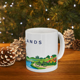 Netherlands Travel Souvenir Mug — Windmill & Canal — Soccer Fan Gift — White Ceramic 11oz 15oz — Product view — Photo 11