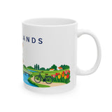 Netherlands Travel Souvenir Mug — Windmill & Canal — Soccer Fan Gift — White Ceramic 11oz 15oz — Right view — Photo 5