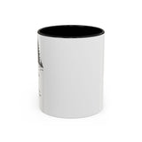 Never Forget The Difference You Make Coffee Mug — Elephant Teacher Appreciation Gift — Accent Color Ceramic 11oz 15oz — Front view — Photo 17