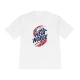 Norway Soccer T Shirt, Heia Norge Tee, World Football Fan Shirt, Moisture Wicking Sport Tee — Front view — Photo 2