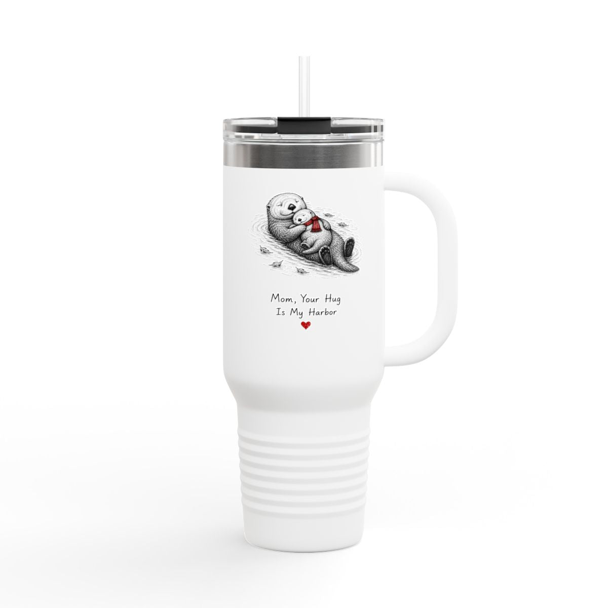 Otter Mom 40oz Tumbler | Safe Harbor Hug Mother's Day Gift | Travel Mug — 6ad87427533917771e0612dc_107788_105557_right
