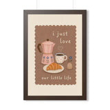 Our Little Life Breakfast Framed Nursery Wall Art, Storybook Kids Room Decor, 16x24 20x30 Poster — 6ad86f7862c6e142010d474f_69676_124148_front