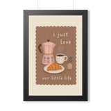 Our Little Life Breakfast Framed Nursery Wall Art, Storybook Kids Room Decor, 16x24 20x30 Poster — 6ad86f7862c6e142010d474f_69668_124096_front