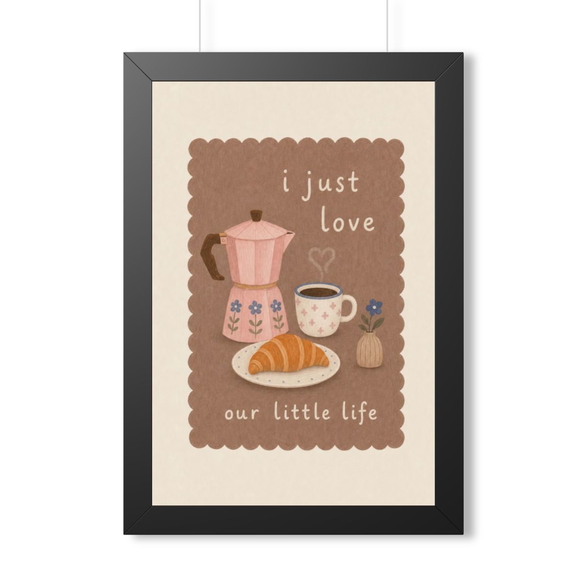 Our Little Life Breakfast Framed Nursery Wall Art, Storybook Kids Room Decor, 16x24 20x30 Poster — 6ad86f7862c6e142010d474f_69668_124096_front