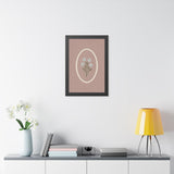 Oval Blue Flowers Framed Nursery Wall Art, Storybook Kids Room Decor, 16x24 20x30 Poster — 6ad86f58931ebbf89508eb0f_69668_124166_context
