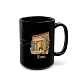 Personalized Always Close Friendship Black Mug — Two Names — 15oz — personalized example, official product view 13