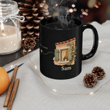 Personalized Always Close Friendship Black Mug — Two Names — 11oz — personalized example, official product view 6