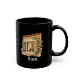 Personalized Always Close Friendship Black Mug — Two Names — 11oz — personalized example, official product view 2