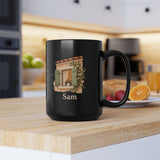 Personalized Always Close Friendship Black Mug — Two Names — 15oz — personalized example, official product view 15