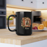 Personalized Always Close Friendship Black Mug — Two Names — 15oz — personalized example, official product view 16