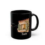 Personalized Always Close Friendship Black Mug — Two Names — 11oz — personalized example, official product view 5