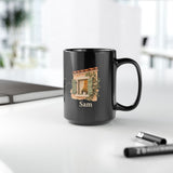 Personalized Always Close Friendship Black Mug — Two Names — 15oz — personalized example, official product view 17